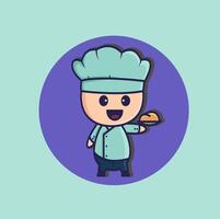 Chef logo free vector