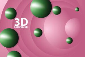 3d circle background free vector