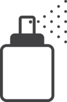 ilustración de botella de spray de alcohol en estilo minimalista png