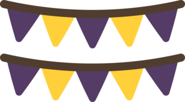 ilustração de bandeira de festa em estilo minimalista png