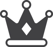 illustration de la couronne dans un style minimal png
