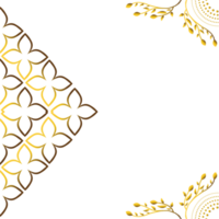 abstrakter schwarzer hintergrund mit goldener blumenverzierung. png