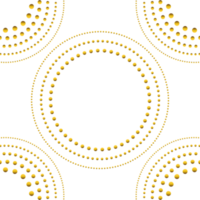 golden floral frame ornament png