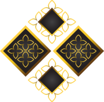 gouden bloemen ornament illustratie voor ontwerp element png