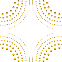 ornamento de moldura floral dourada png