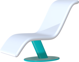 Dental chair 3D icon illustration. png