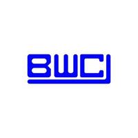 Diseño creativo del logotipo de la letra bwc con gráfico vectorial, logotipo simple y moderno de bwc. vector