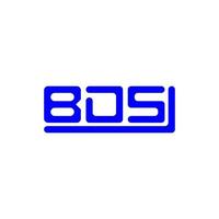 diseño creativo del logotipo de la letra bds con gráfico vectorial, logotipo simple y moderno de bds. vector