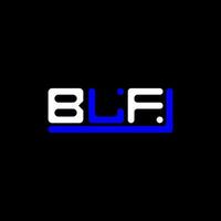 Diseño creativo del logotipo de la letra blf con gráfico vectorial, logotipo simple y moderno de blf. vector