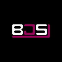 Diseño creativo del logotipo de la letra bjs con gráfico vectorial, logotipo simple y moderno de bjs. vector