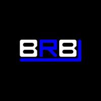 diseño creativo del logotipo de la letra brb con gráfico vectorial, logotipo simple y moderno de brb. vector