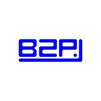 Diseño creativo del logotipo de la letra bzp con gráfico vectorial, logotipo simple y moderno de bzp. vector