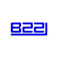 Diseño creativo del logotipo de la letra bzz con gráfico vectorial, logotipo simple y moderno de bzz. vector