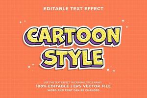 Editable text effect - Cartoon template style premium vector