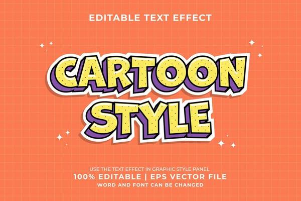 Editable text effect - Cartoon template style premium vector
