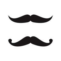 Mustache icon Logo template vector