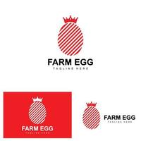 Egg Logo, Egg Farm Design, Chicken Logo, Asian Food Vector