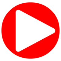 Play button on Transparent Background png