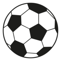 fútbol de estilo plano sobre fondo transparente png