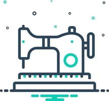 icono de mezcla para coser vector