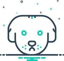 mix icon for dog vector