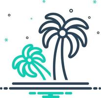 icono de mezcla para palm vector