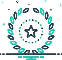 mix icon for wreath vector