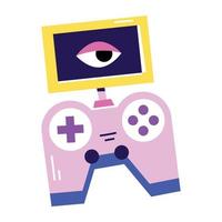 conceptos de gamepad de moda vector