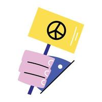 Trendy Peace Board vector