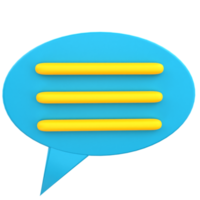 3d icon chat for business png