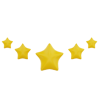 3d stars ratings png