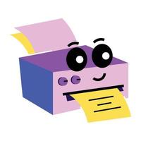 Trendy Printer Concepts vector