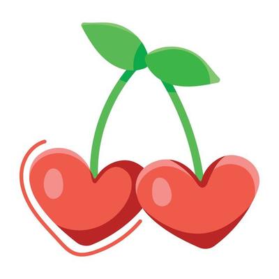 Cherry Heart Vector Art, Icons, and Graphics for Free Download