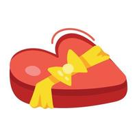 Trendy Heart Gift vector