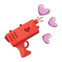 Trendy Love Gun vector