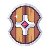 Trendy Knightly Shield vector