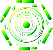 círculo de tecnologia rede de tecnologia digital ciência elemento ícone design gráfico ilustração png