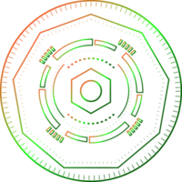 Tech circle technology network digital science icon element graphic design illustration png