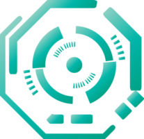 Tech circle technology network digital science icon element graphic design illustration png