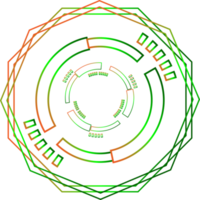 círculo de tecnologia rede de tecnologia digital ciência elemento ícone design gráfico ilustração png