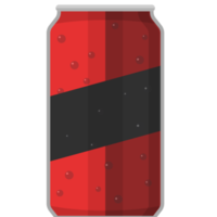 lata de aluminio rojo, envases de bebidas, icono de diseño plano png