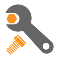 llave ajustable, herramientas de mantenimiento, icono sólido png