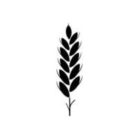 Wheat icon vector. Cereals illustration sign. Harvest symbol. Farm logo. vector