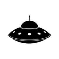 Ufo icon vector. Flying saucer illustration sign. Alien symbol or logo. vector