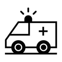 Ambulance icon vector. First aid illustration sign. Resuscitation symbol. Doctor logo. vector