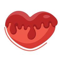 Trendy Heart Cake vector