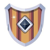 Trendy Medieval Shield vector