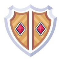 Trendy Ancient Shield vector