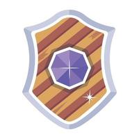 Trendy Soldier Shield vector