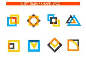 New concept simple logo shape for your company or brand with strong character vector